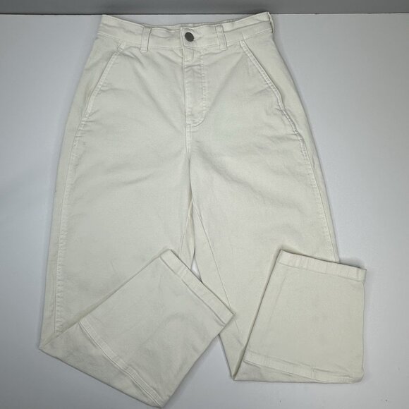 Everlane Women’s Bone The Utility Barrel Pant Minimalist Jean‎ 2/W26.25/L26.5 - Picture 1 of 15
